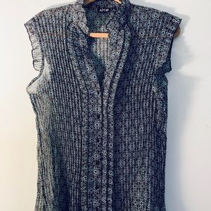 Apt. 9 Tops - Apt 9 Sleeveless, Ruffled, Sheer Blouse Size XL Apt. 9 Tops - Apt 9 Sleeveless, Ruffled, Sheer Blouse Size XL